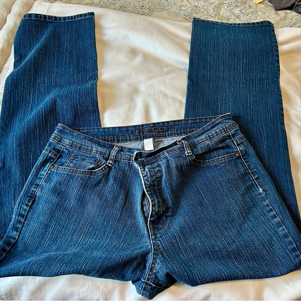 Charter Club Dark Blue Straight Leg Jeans